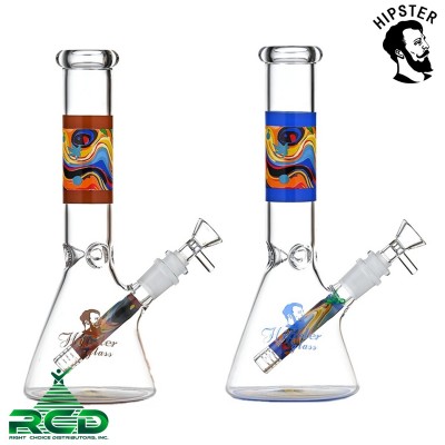 WATER PIPE BEAKER PSYCHEDELIC SWIRL WP12108 1CT